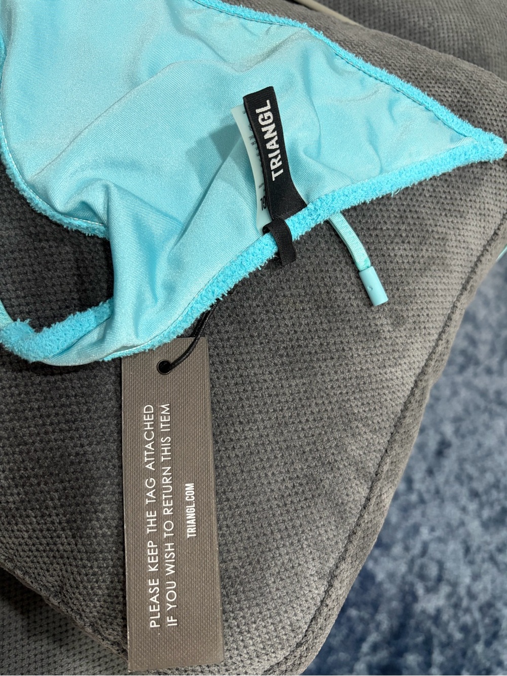 Triangl turquoise Terry Cloth Bikini in small - NWT - Picture 5 of 5
